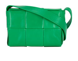 Mini Cassette Crossbody, Leather, Green, S02396734Y, 3*